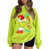 Women's Christmas Printed Flannel Sweatshirt Top