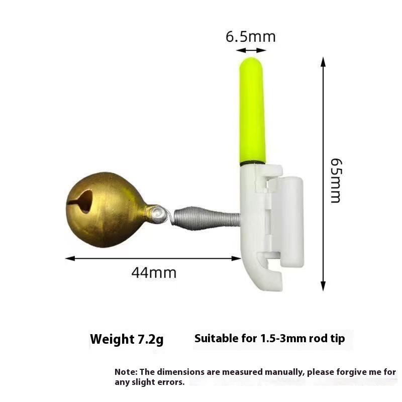 1 шт. Светящиеся светодиодные колокольчики, световые стержни, мигающие электронные наконечники для удочек, световые стержни, ночные яркие сигнализаторы поклевки, инструменты