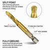 HSS Screw Thread Bit Tap Drill Bits Hex Shank Titanium Plated Tap Drill Bit Shank Tap Drill Bits