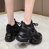 Fashion Summer Breathable Mesh Sneakers Thick Bottom Sports Shoes 2025 New Women Wedges Casual Chunky Shoes High Platform Sneakers