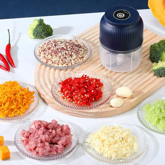 Electric Garlic Mincer 150/300ML Food Chopper USB Mini Fruits Vegetable Chopper Portable Small Food Processor