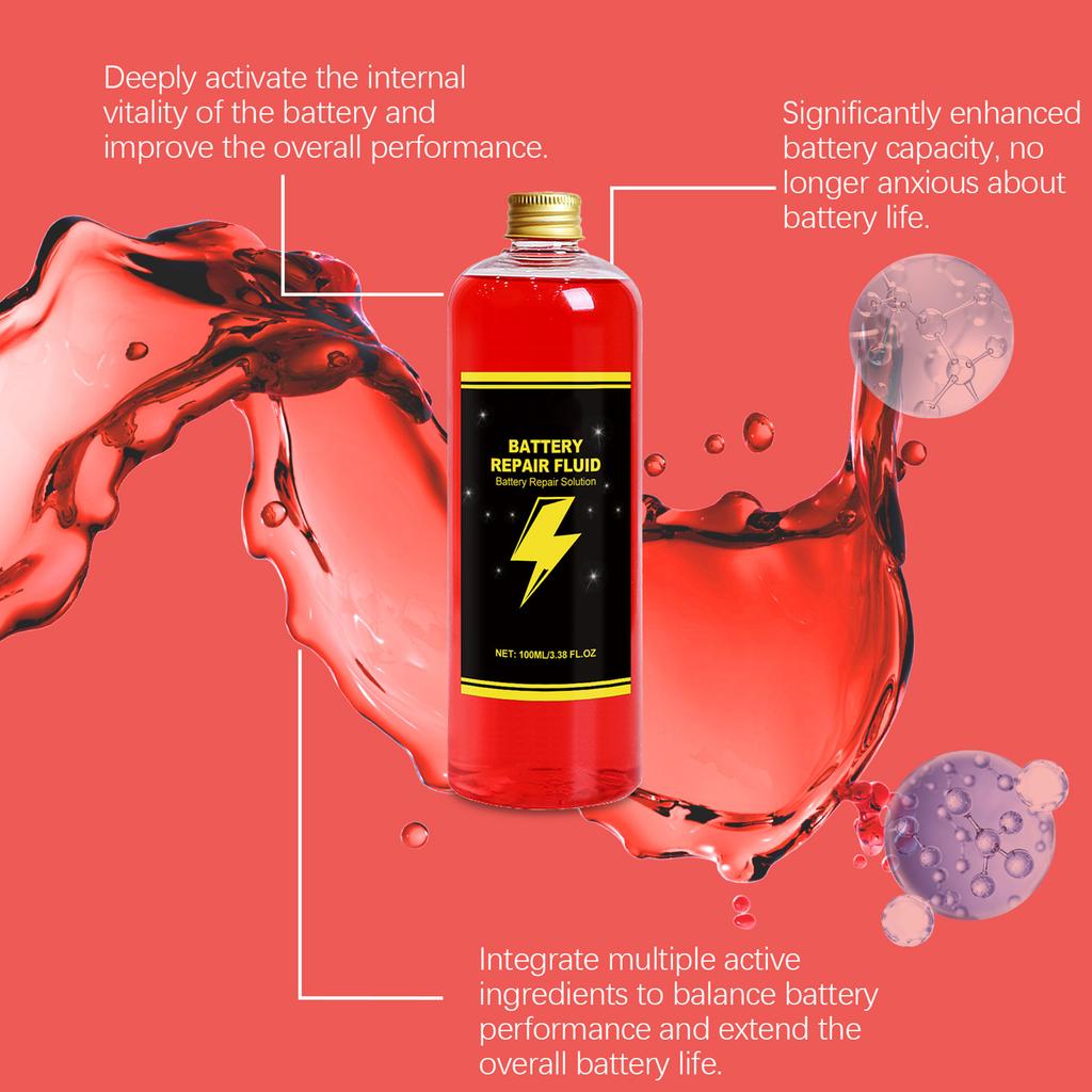 100ml Electric Vehicle Car Battery Repair Fluid - Battery Restore Liquid Cleanse Maintenance Solution To Enhance Performance