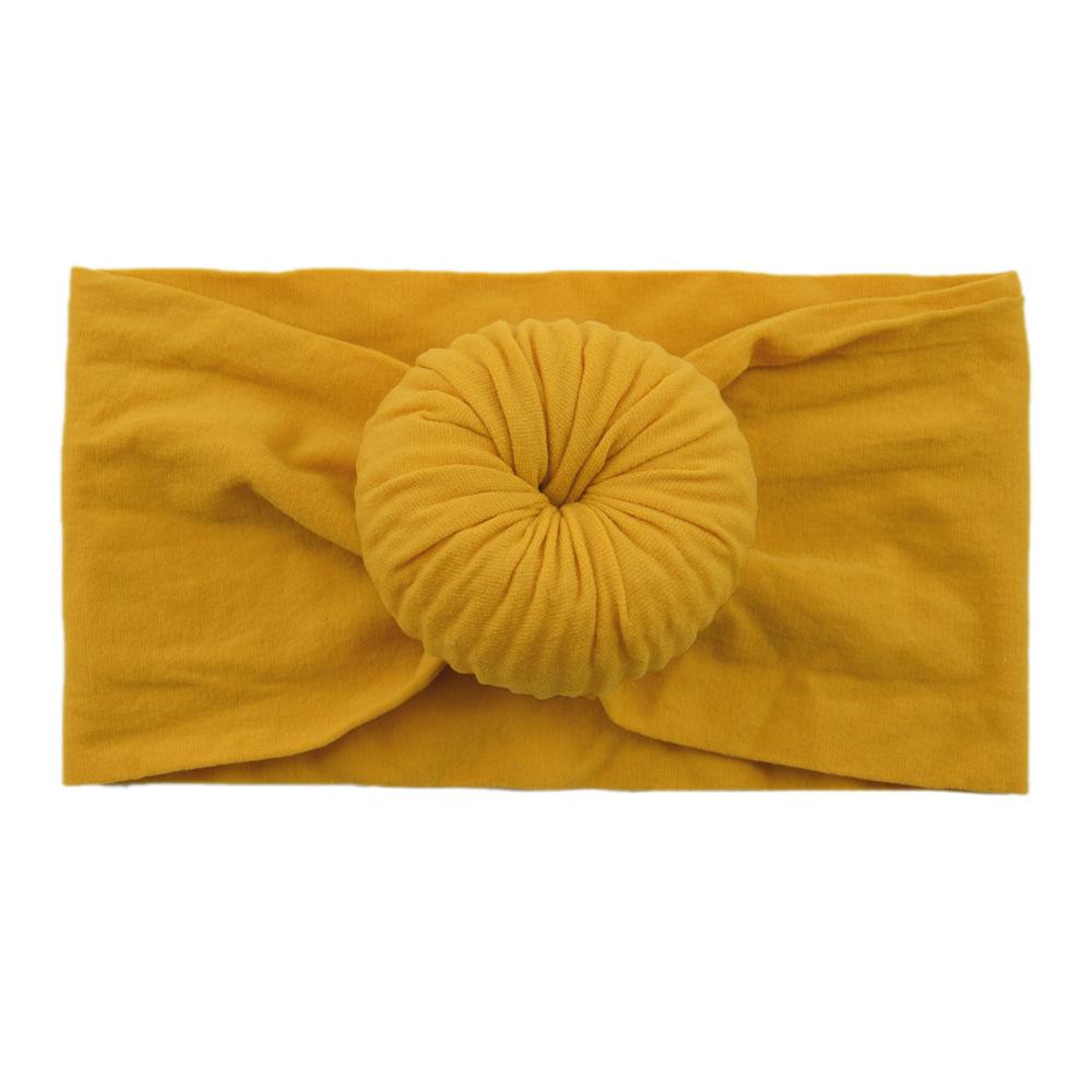 Детские головные уборы из нейлона, широкие детские аксессуары для волос, мягкие чулки с шариками, повязка на голову для малышей из нейлона, повязка на голову в виде пончика