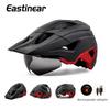Eastinear LED Bicycle Helmet Sun Goggles Sun Visor Rechargeable LED Tail Lights Men's Outdoor Sports MTB Bicycle Equipment2