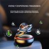 Vehicle Aromatherapy Perfume Solar Double Ring Magnetic Levitation Rotating High-end Light Fragrance Ornament 1PC