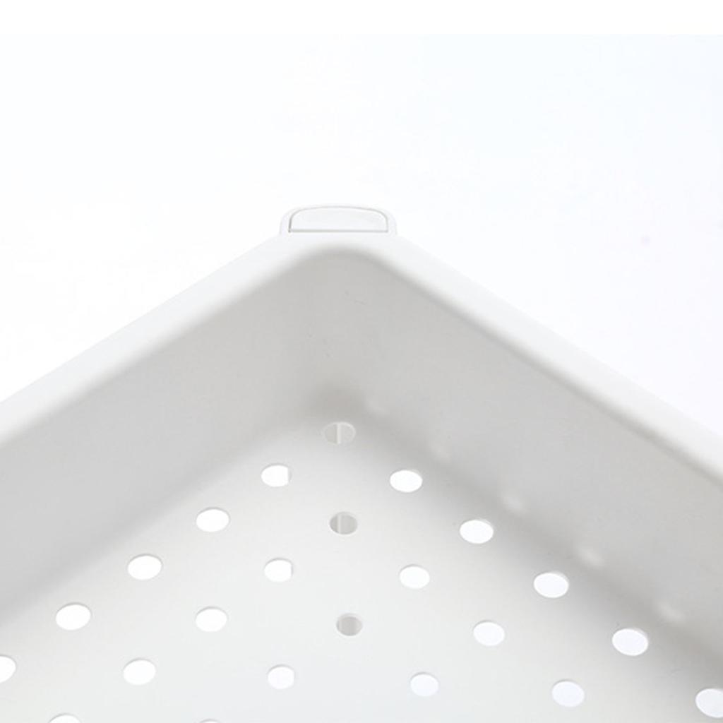 Двухъярусная напольная полка для хранения вещей в ванной комнате со сливным отверстием, многофункциональная, устойчивая, экономящая место