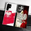 Чехол для телефона с флагом Польши (бело-красный), мягкий, для Samsung Galaxy S24 S25 FE S26 Edge S23 Ultra S22 Plus S21 + Ударопрочный задний чехол