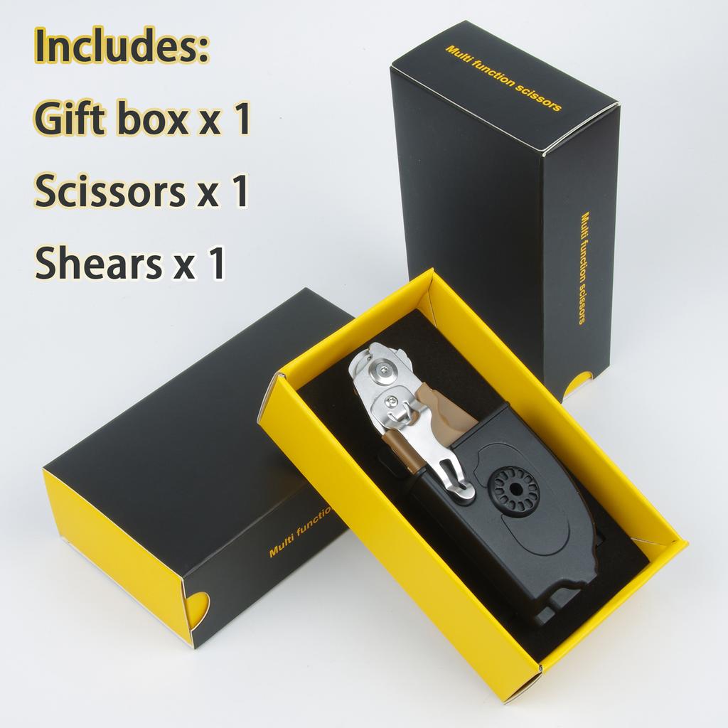 Многофункциональные ножницы, тактические плоскогубцы, инструмент для выживания на открытом воздухе, складной креативный гаджет, выдвижные ножницы из нержавеющей стали для хищников
