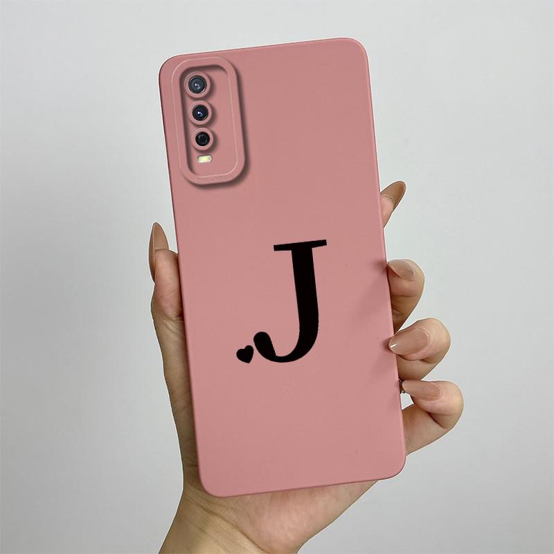 Чехол для vivo Y20 vivo Y20s Y20I Y20SG Y20G Чехол для телефона Vivo V2029 V2027 V2032 Чехол Роскошные буквы Квадратный Ударопрочный Задняя крышка
