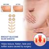 4 Pairs Breast Scar Patch Comfortable Irritation-free Ultra-Thin Lightweight Fading Smoothing Breast Surgery Scar Skin Sticker for Girl