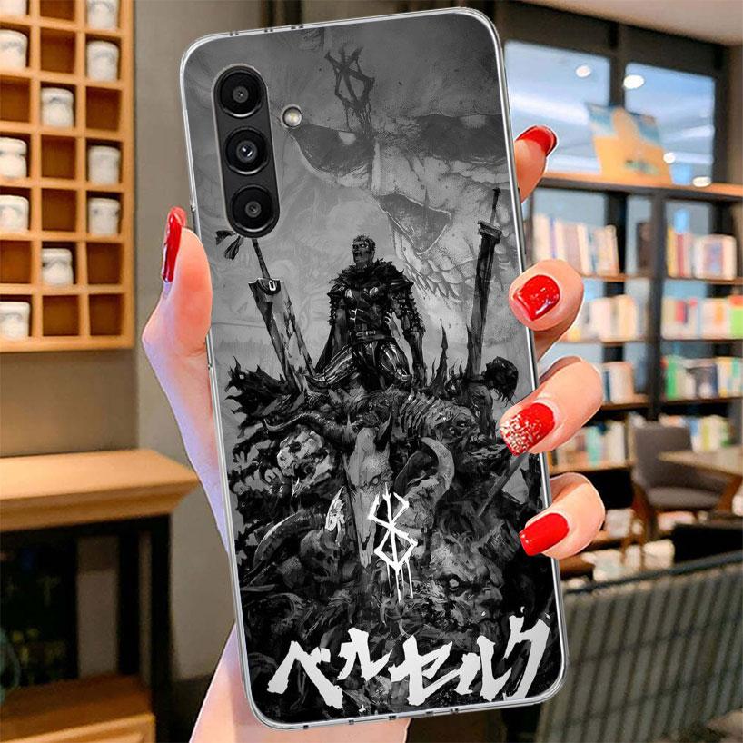 Black White G-Guts B-Berserks Phone Case For Samsung Galaxy A17 A37 A57 A16 A26 A36 A56 A15 A25 A35 A55 A14 A24 A34 A54 A13 A23