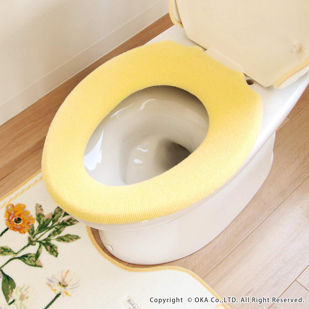 Чехол на сиденье унитаза OKA желтый для ботанического сада типа O (Растение натуральное)