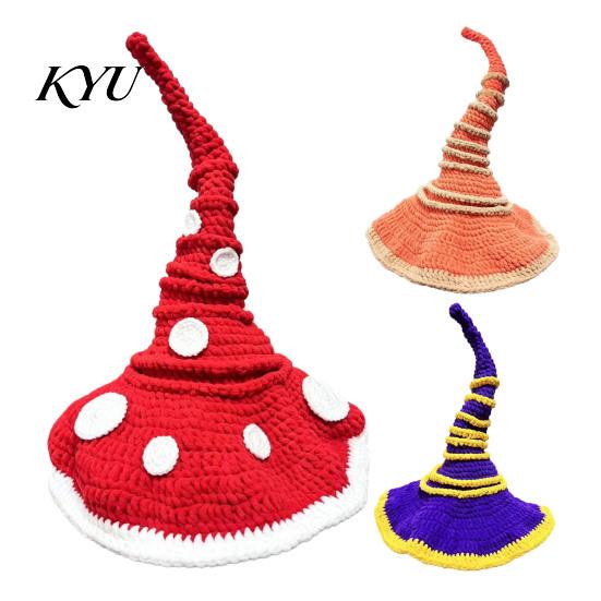 Complete Crochet Tool Set Twisted Witch Hat DIY Kit, Fall Halloween Autumn Pumpkin Craft Supplies Handmade Kit for Adults, Party Decor Diy Beginners