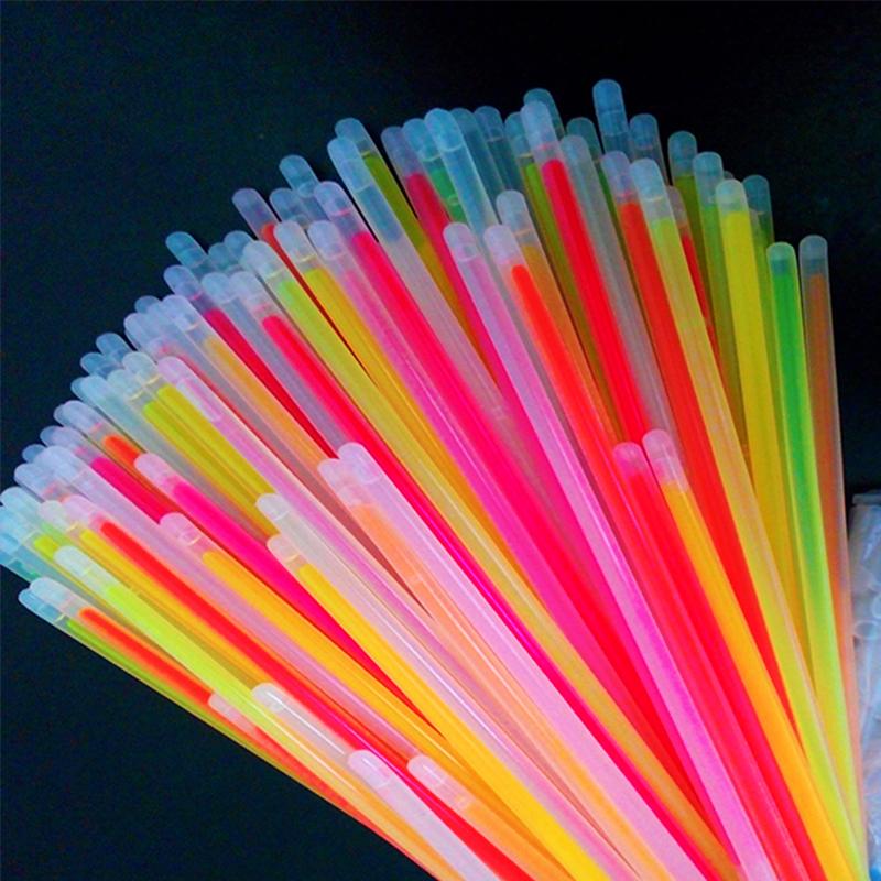50pcs Party Special Light Stick Children's Non-toxic Luminous Toy Luminous Stick Bracelet Light Stick Party Supplies Toys