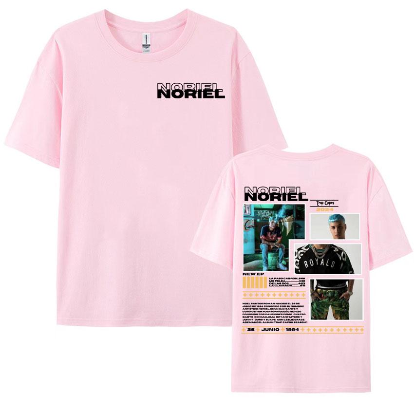 Rapper Noriel Album Tour Cover Tshirts for Men Women Hip Hop Pop Music Harajuku Y2k T Shirt Male High Quality Oversized Tshirt