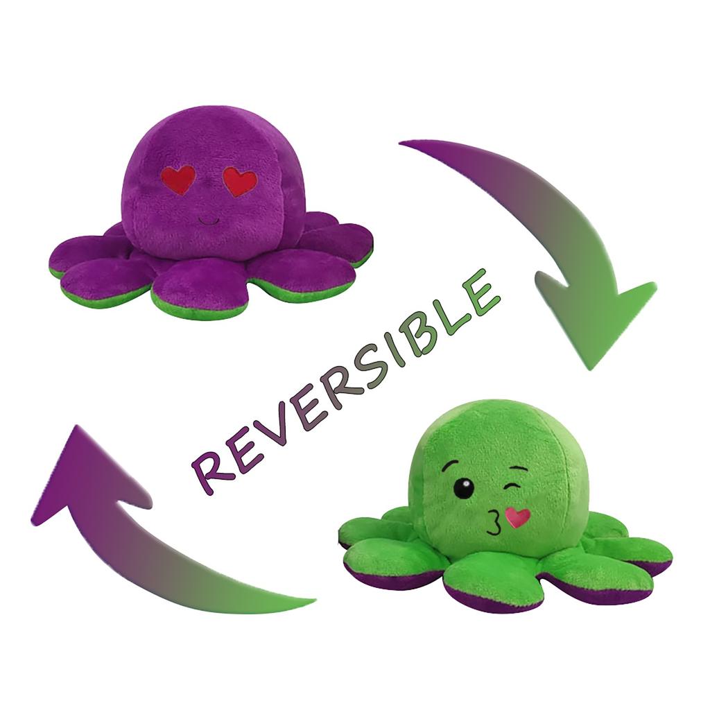 Детский мягкий подарок Детские милые плюшевые игрушки Двусторонняя флип-кукла Мягкая двусторонняя