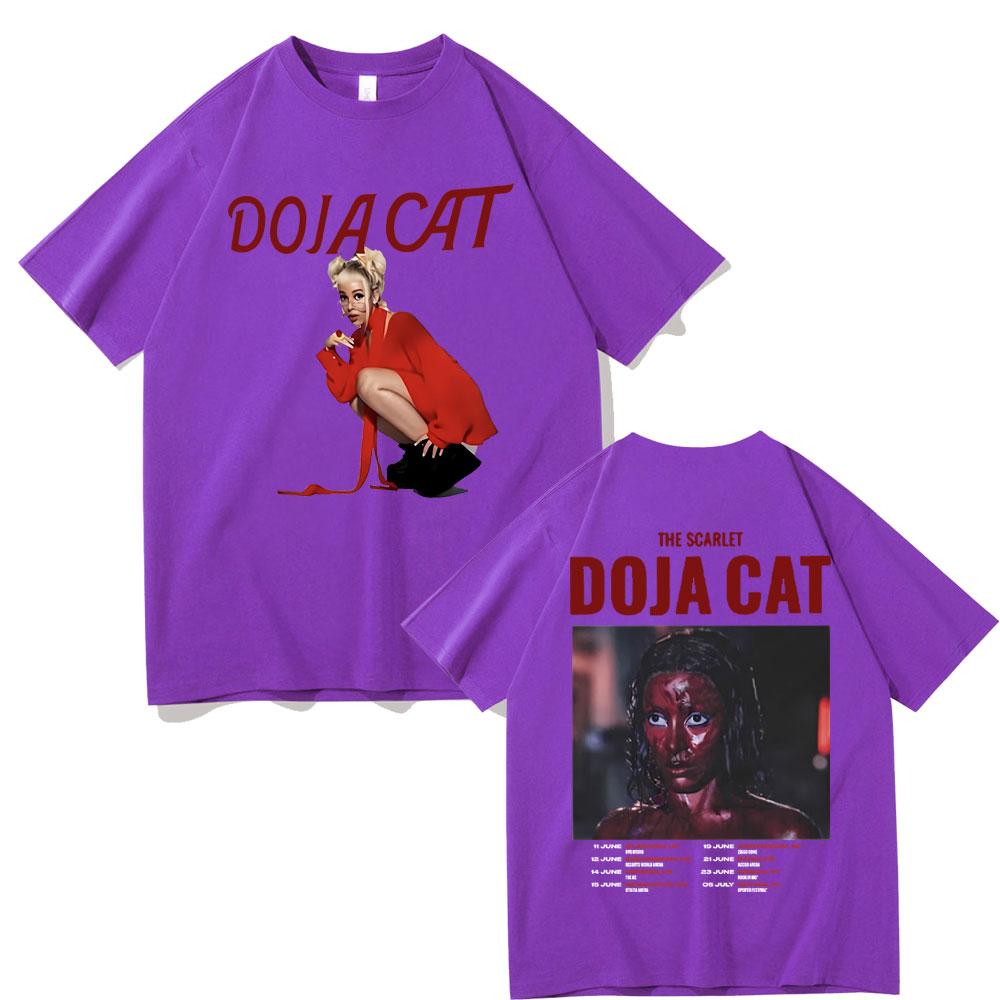 Футболка с графическим принтом Doja Cat Candy The Scarlet, унисекс, хлопковая, оверсайз, женская мода, хип-хоп, винтажные футболки