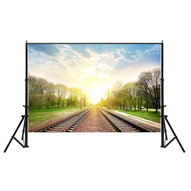 Railway Landscape Backdrop for Studio,Live Streaming,Parties Decor,Bedroom,Office,Background Tapestry