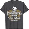 Not Procrastinating Side Quests Funny RPG Gamer Dragons T-Shirt Tops T Shirt Latest Cosie Cotton Men T Shirts Design