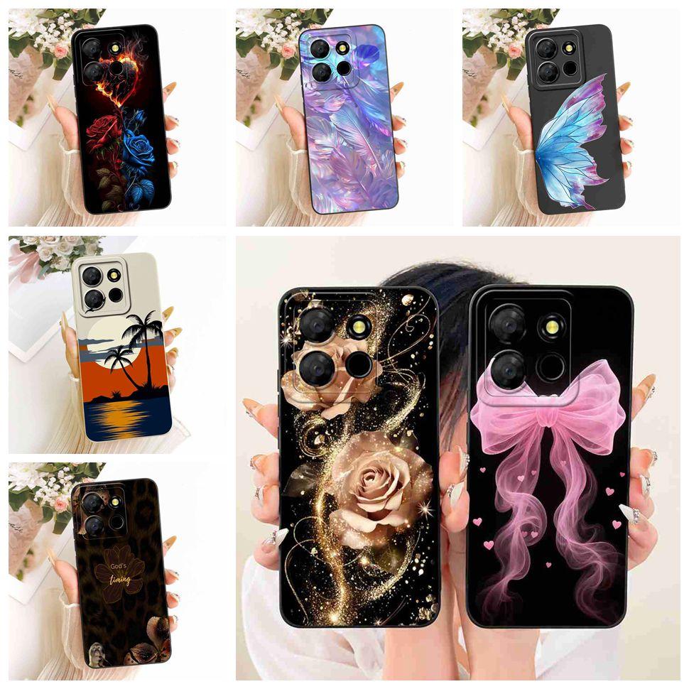 For Infinix Smart 7 Plus Case Beautiful Butterfly Cover For Infinix Smart7 Plus Smart7Plus Silicone Soft Phone Shell Capas 6.6"