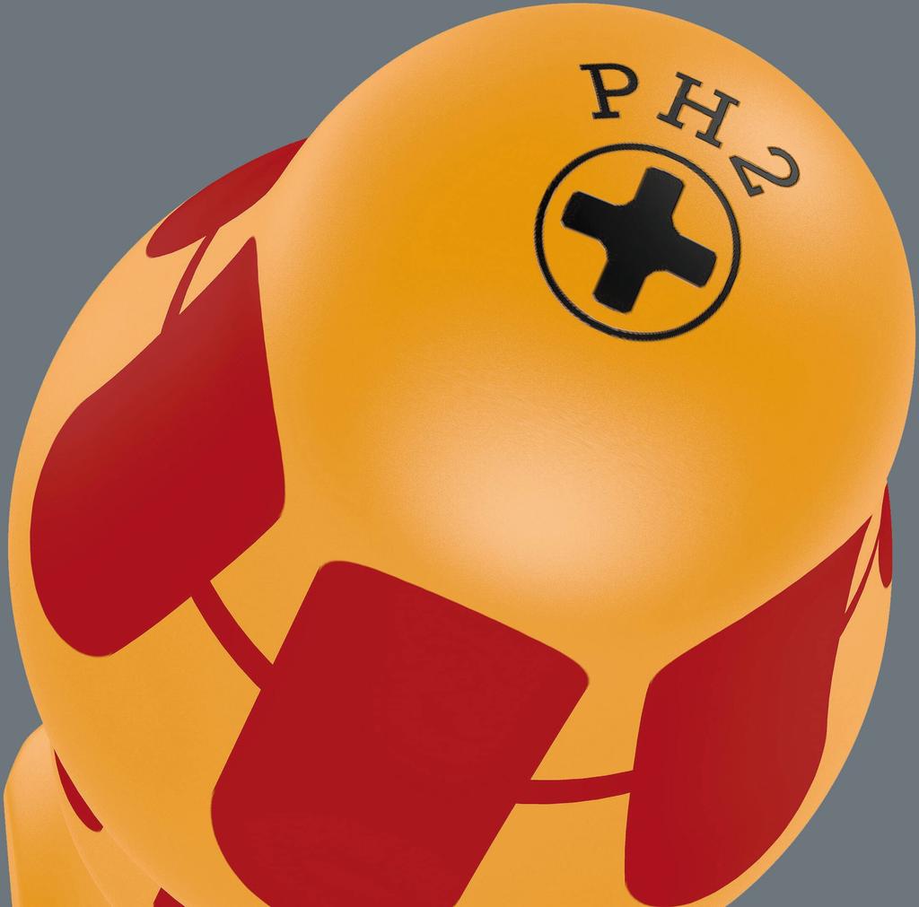 WERA insulated screwdriver with plus and minus 051575 6-piece set, tips,