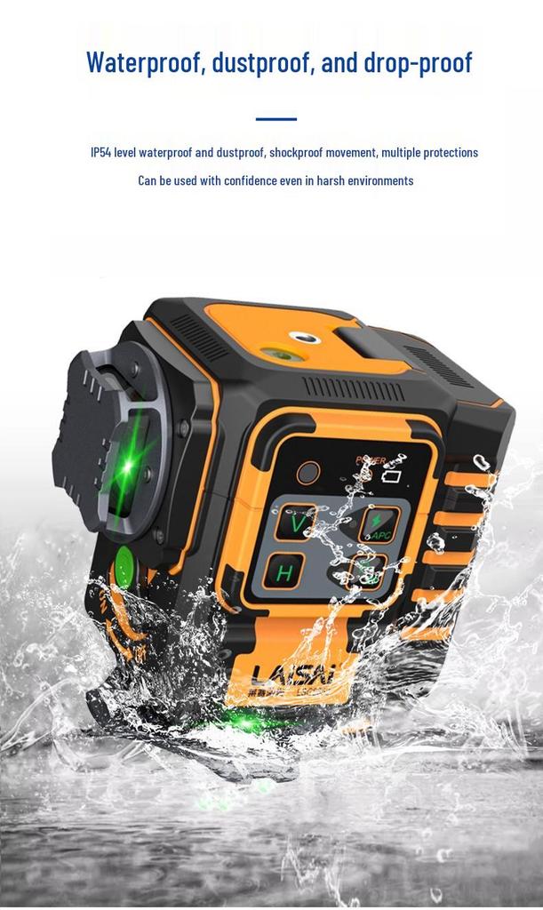 Лазерный уровень Laise Precision 12-плоскостной с зеленой линией и инфракрасной технологией