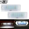 2Pcs For Opel/Vauxhall Astra F 1992-1998 Calibra 1989-1997 Led License Number Plate Light Canbus Auto Parking Tag Lamps White