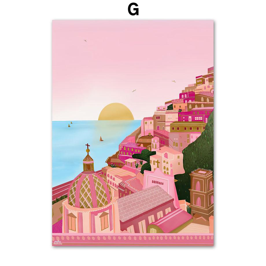 Майами Флорида Осака Ковент-Гарден Путешествия Настенная картина на холсте Плакаты на скандинавскую тему и принты настенные панно для декора гостиной