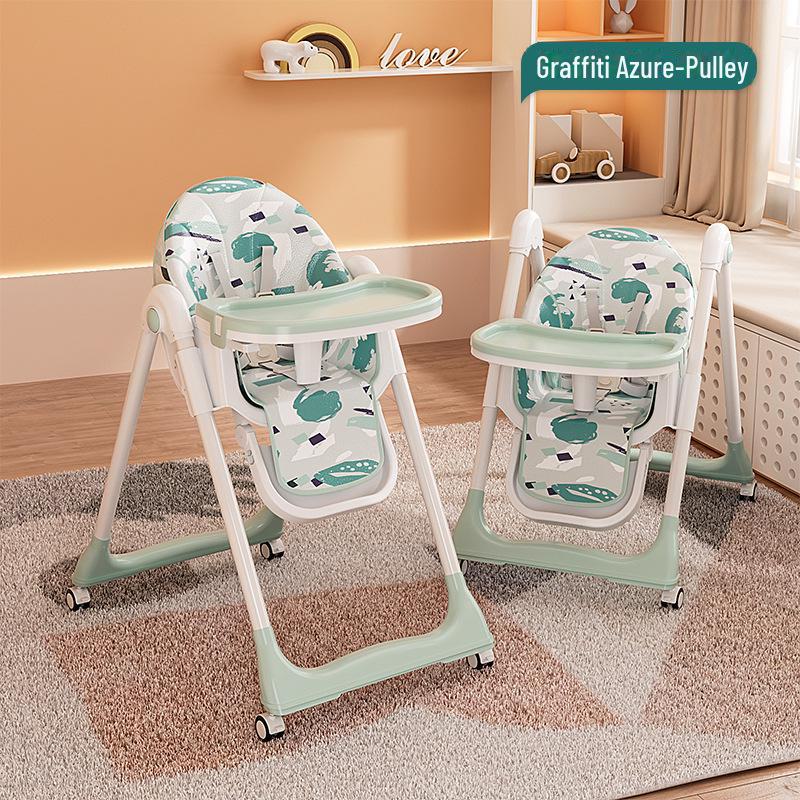 Multifunctional Foldable Baby and Children's Portable Dining Chair