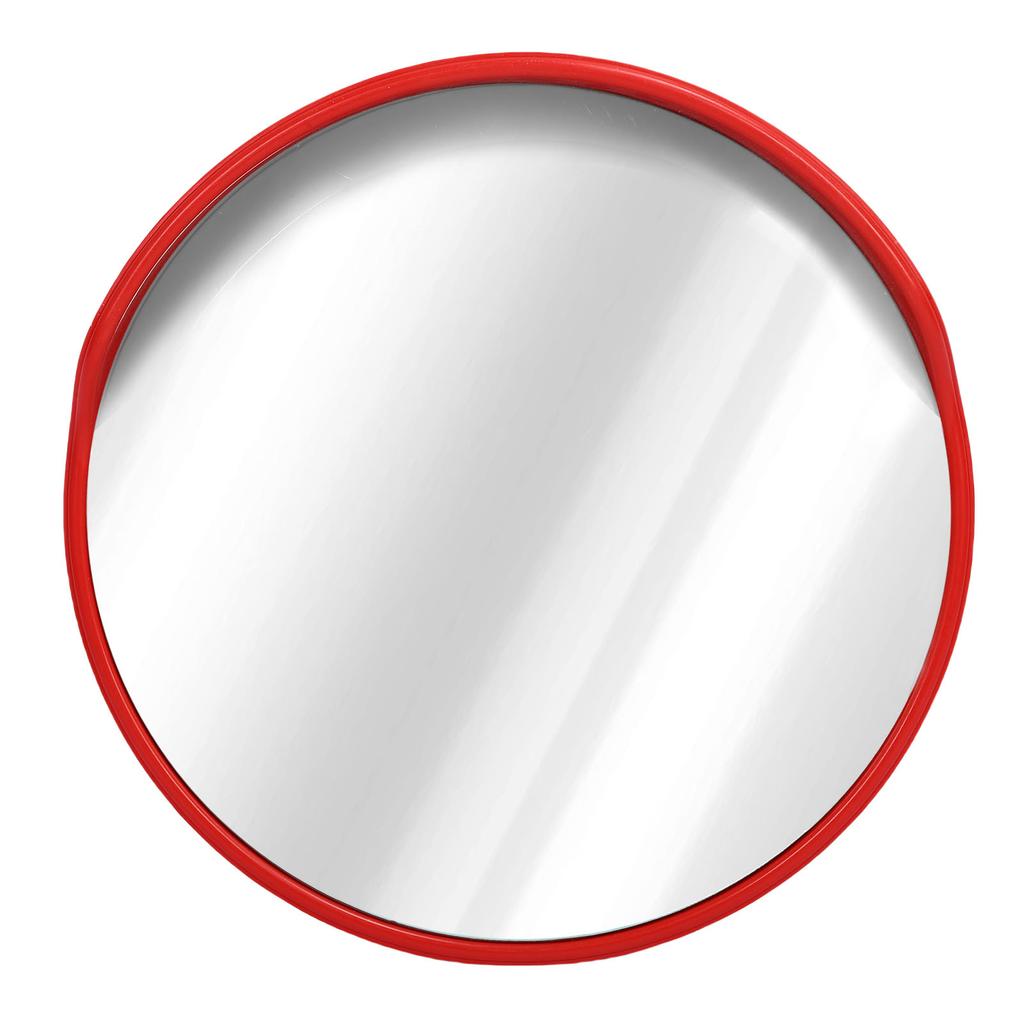 Outdoor Security Mirror Wide Angle Curved Surface 60mm Standing Pole Mounted Convex Traffic Mirror for Driveway 60cm