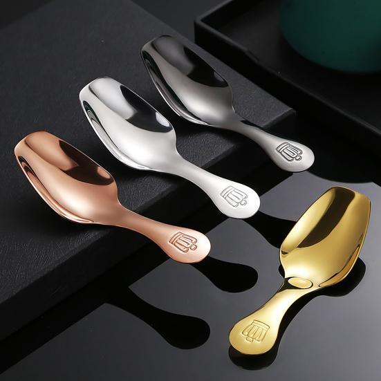 Coffee Spoon Crown Pattern Mirror Polished Stainless Steel Portable Tea Ice-cream Spatula Dining Room Accessories
