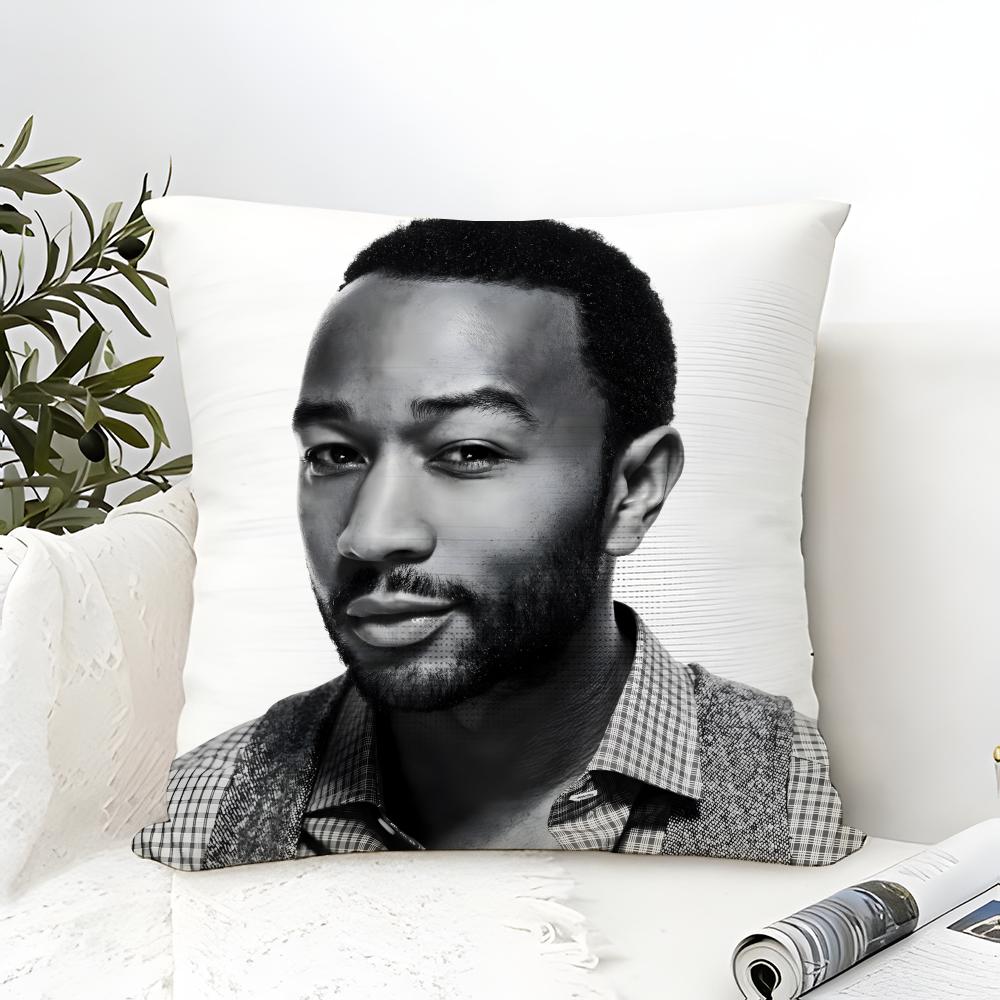 Classic singer Jjohn LlegendS Pillow Case Cotton Linen Fabric Square Zipper Pillowcase Home Decorative Living Room