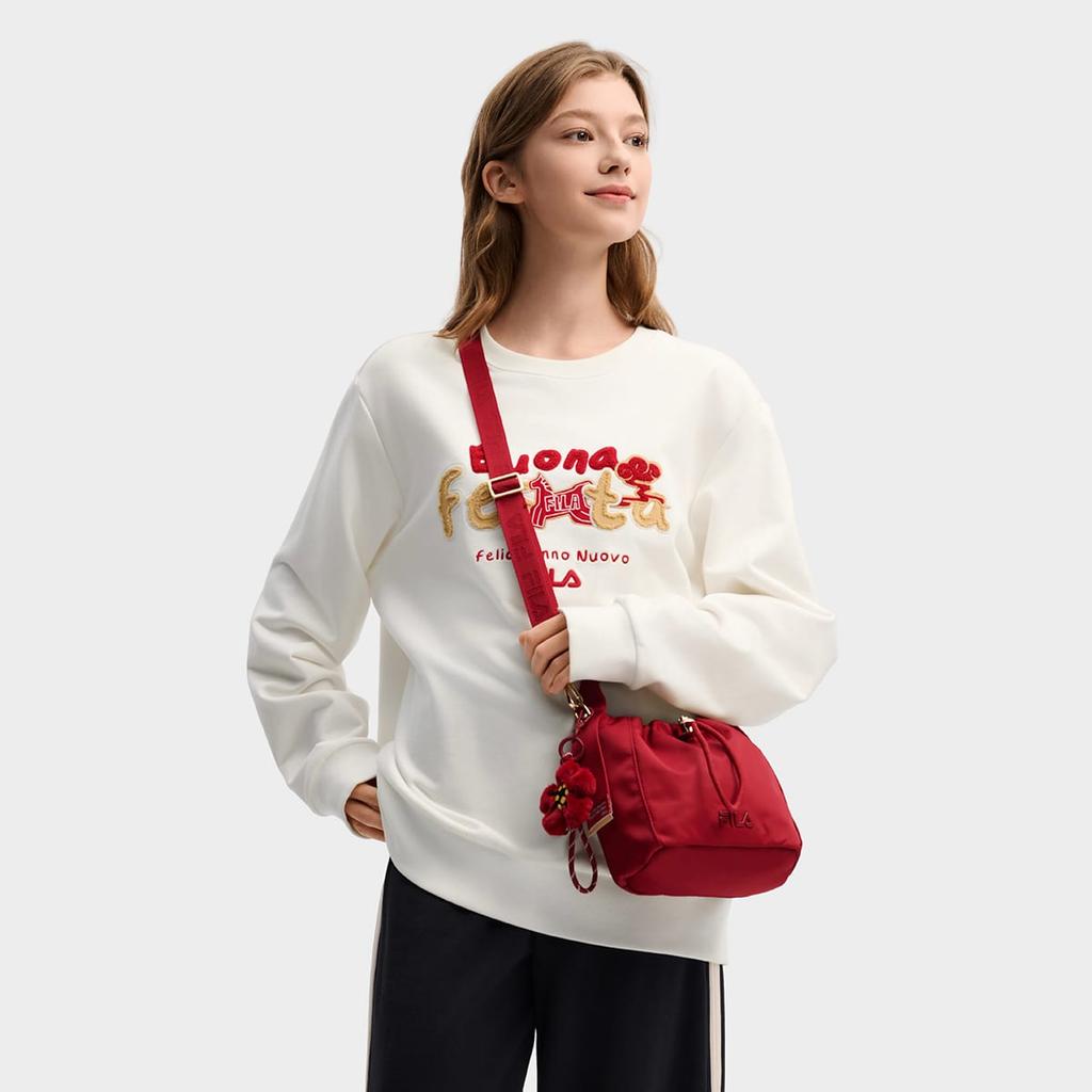 FILA CNY Sweatshirt Unisex Cloud White F11U619205FWT