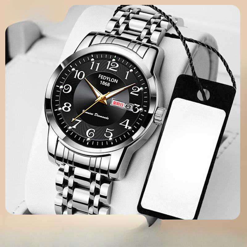 Мужские часы Мужские часы Большие цифровые водонепроницаемые кварцевые часы для пожилых людей Часы