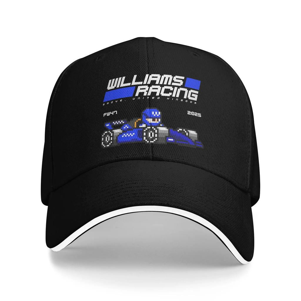 Williams Racing  Merch Unisex Baseball Caps  Trucker Hat Retro Daily Headwear Adjustable Snapback Hat