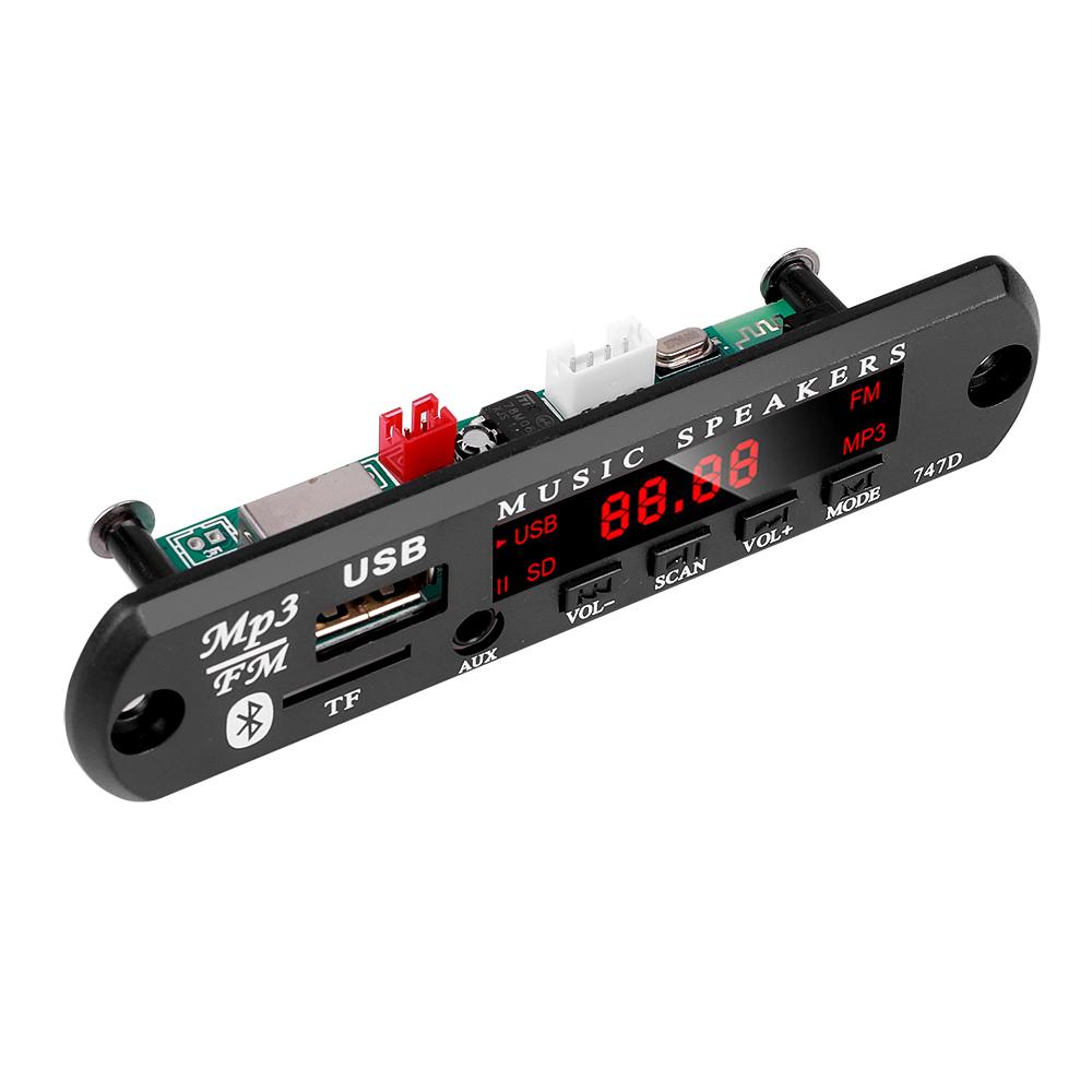 9 В 12 В Bluetooth 5,0 MP3-декодер плата аудио модуль беспроводной музыкальный автомобильный MP3-плеер с пультом дистанционного управления поддерживает USB TF FM-радио