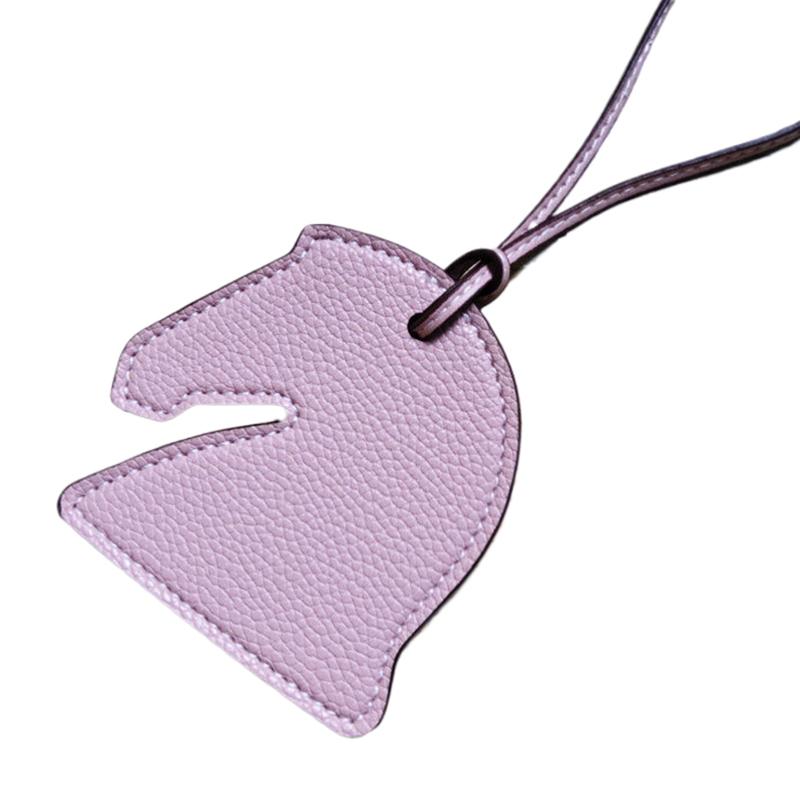 New Trendy Leather Cute Creative Personalized Horse Head Keychain Ladies Backpack Pendant Bag Charm Accessories