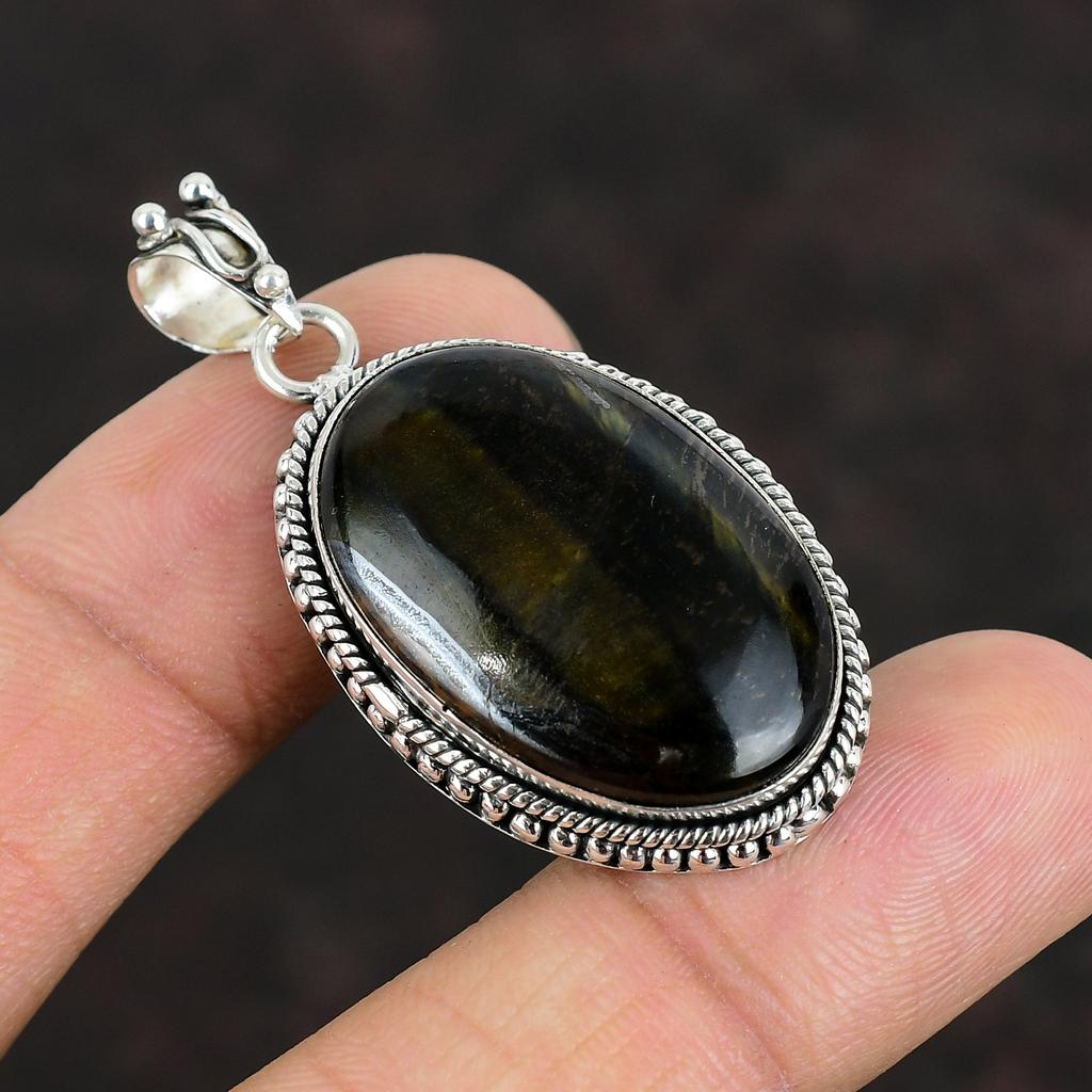 Подвеска из драгоценного камня Pietersite, серебряная подвеска 925 пробы, подвеска ручной работы, ювелирные изделия Pietersite, элегантная подвеска, серебряные ювелирные изделия, подарки на годовщину
