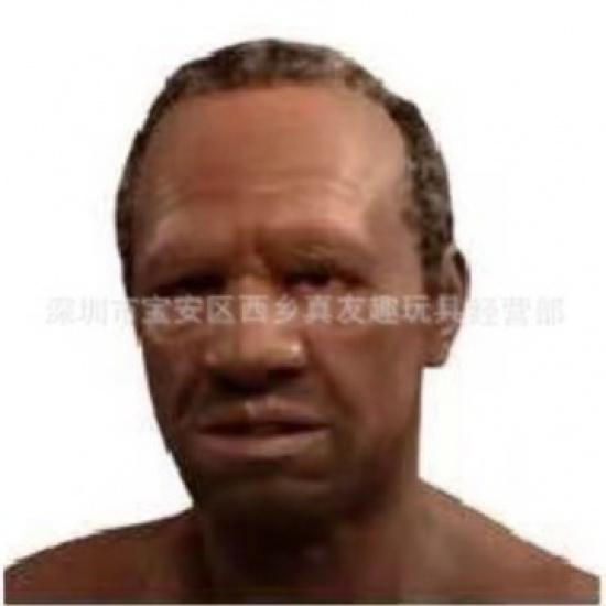 Old Man William Headgear, Old Lady Headgear, Wig, Elderly Mask, Halloween Imitation Human Latex Mask