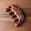 Sandalwood Scalp Massage Comb Wide Teeth Carved Lotus Fish Hair Growth Promotion Wooden Manual Head Full Body Massager Comb