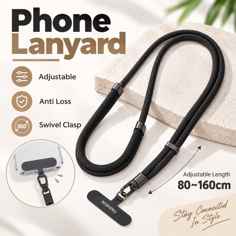 Swivel Clasp Phone Lanyard Adjustable Phone Hanging Rope Universal Phone Strap Neck Strap