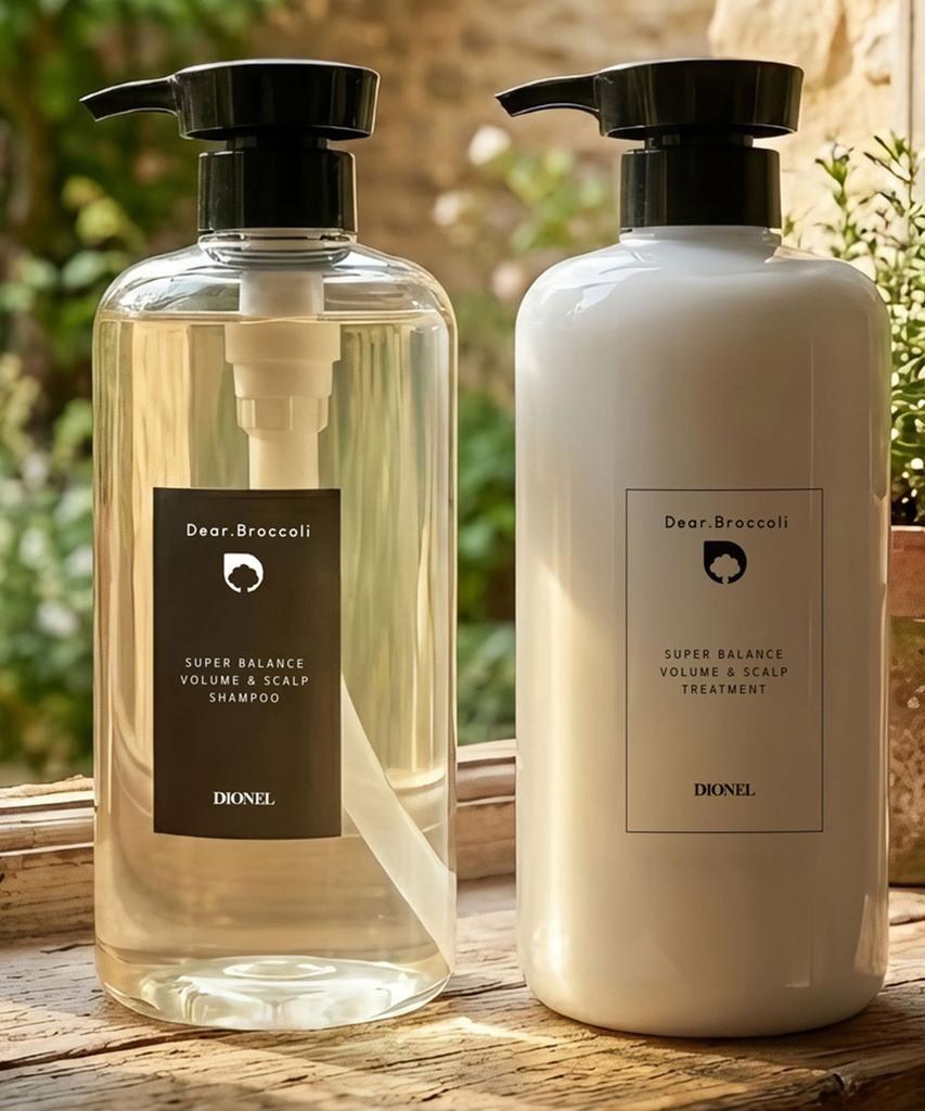 Dear Broccoli Super Balance Volume & Scalp Treatment 750ml (2 bottles)