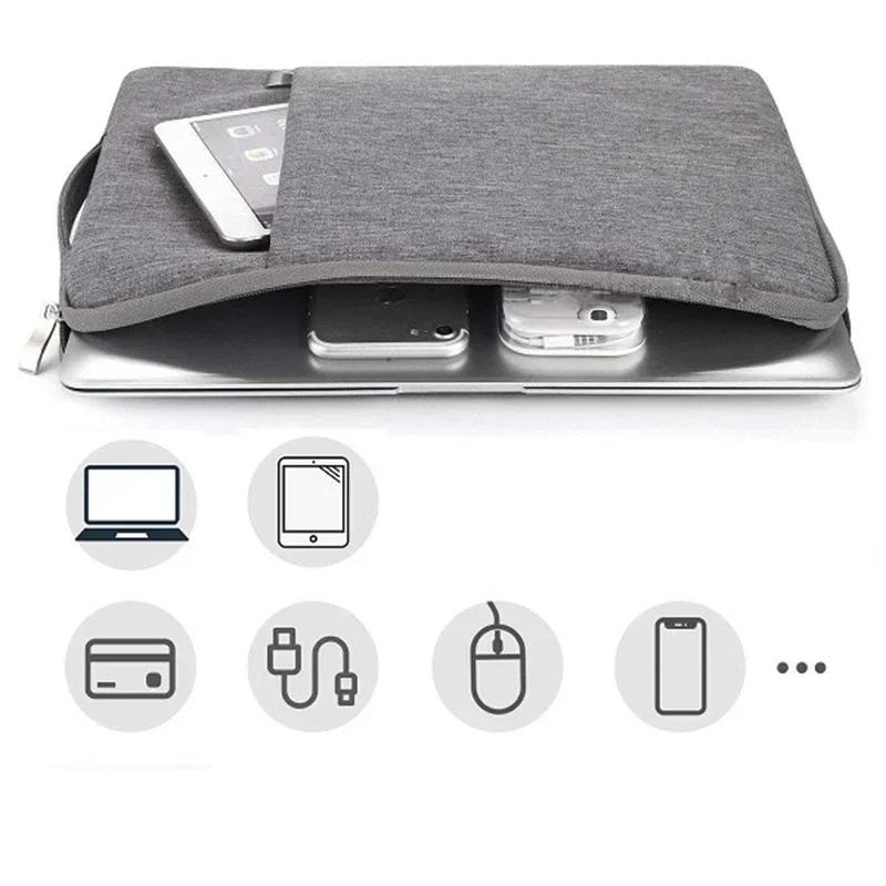 Waterproof Laptop Sleeve Case For Macbook Pro Air 13 14 M5 M4 M3 15 16 11 12 Inch iPad Notebook Handbag Zipper Pouch Accessories