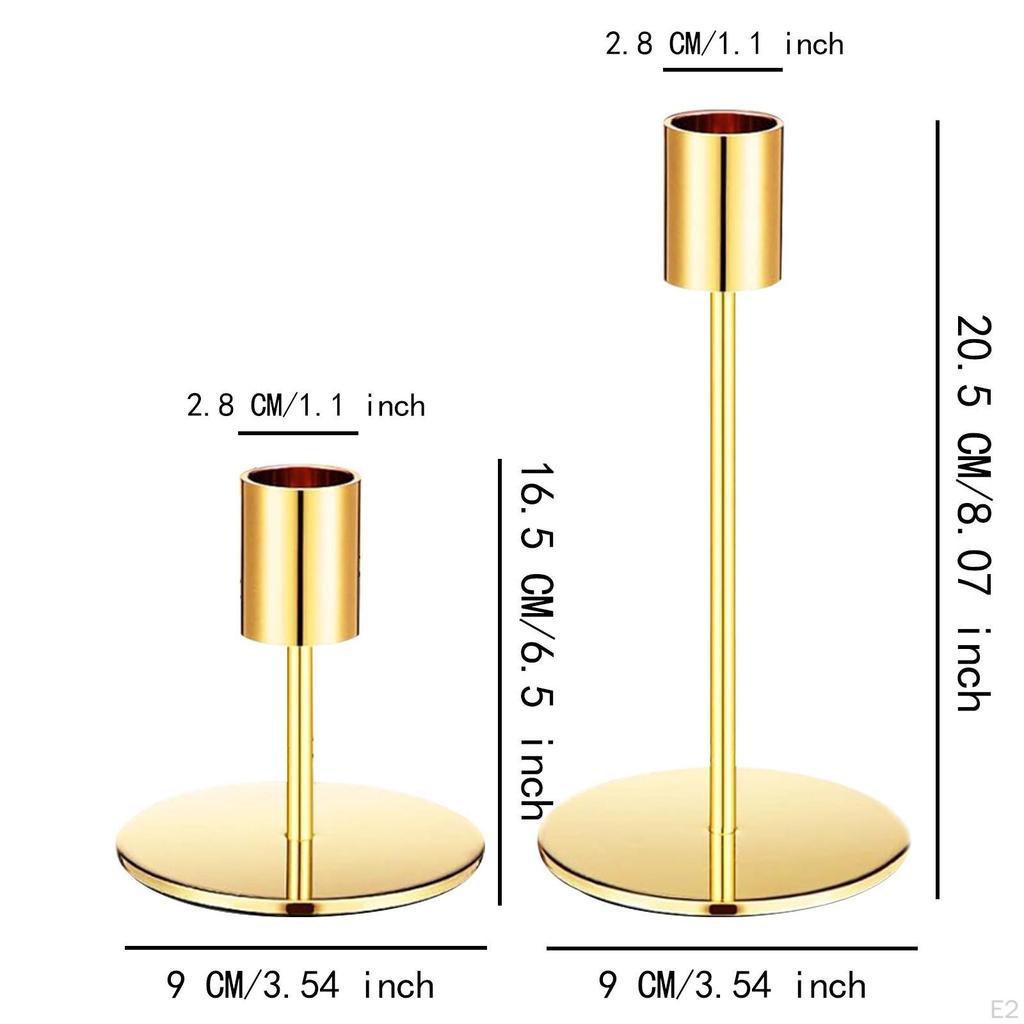 2 шт. Подсвечники металлические конические свечи ретро для обеденного стола центральные украшения