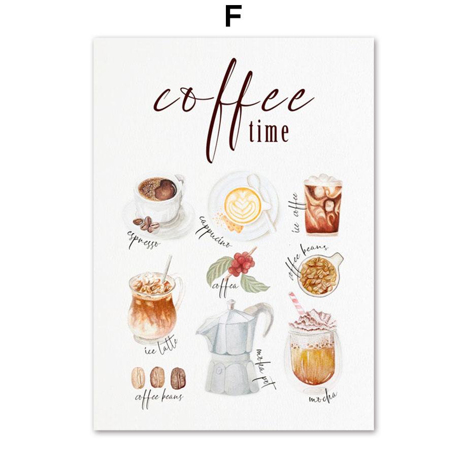 Элегантный кофе, кофеин, чашка какао, постеры и принты, настенные художественные картины на холсте, настенные картины в скандинавском стиле, кухонные сюрреалистические украшения