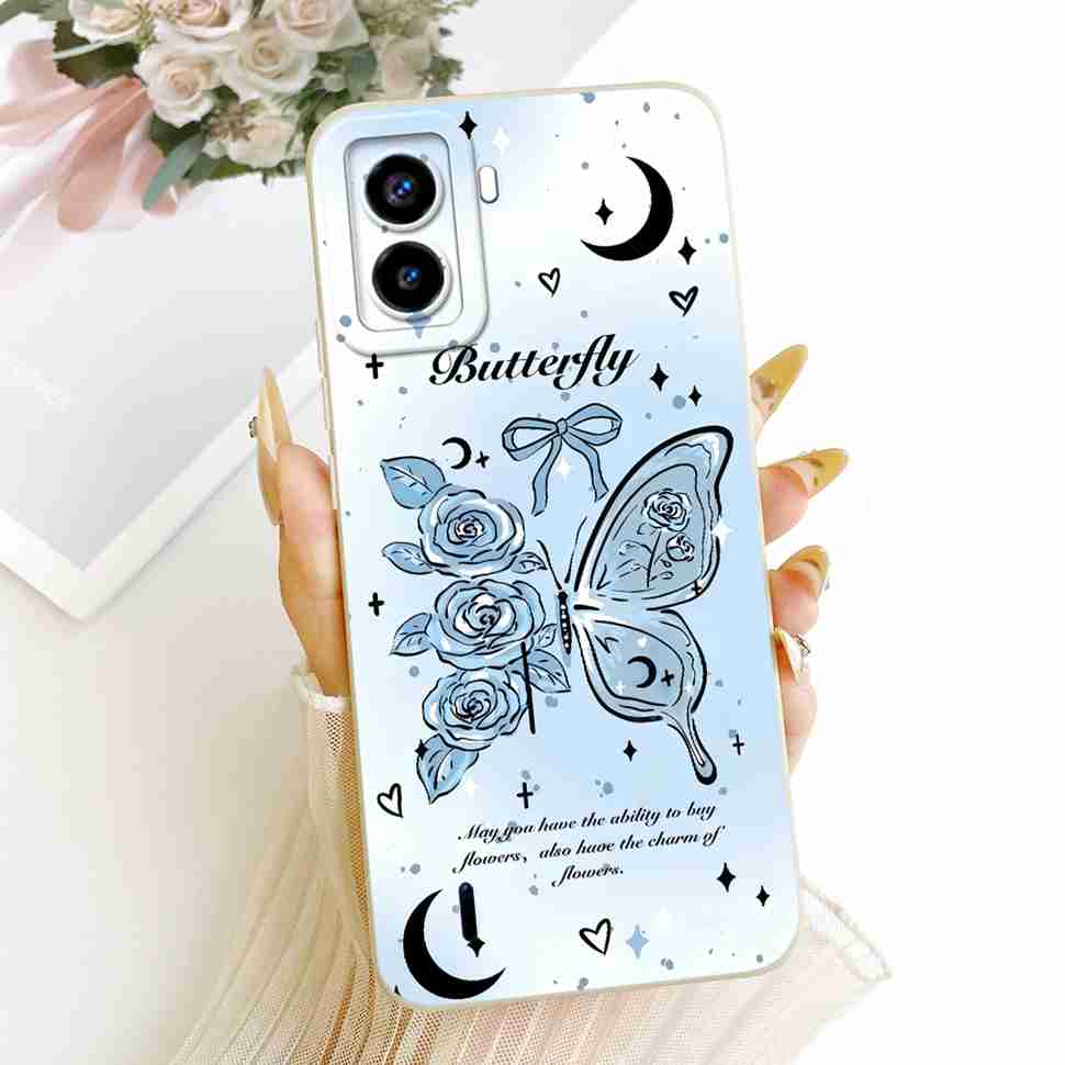 Для Tecno Pop 6 Без сканера отпечатков пальцев Чехол Милая Кошка Рисунок Однотонный Мягкий Силиконовый Чехол Для Tecno Pop 6 Pop6 Чехол для Телефона