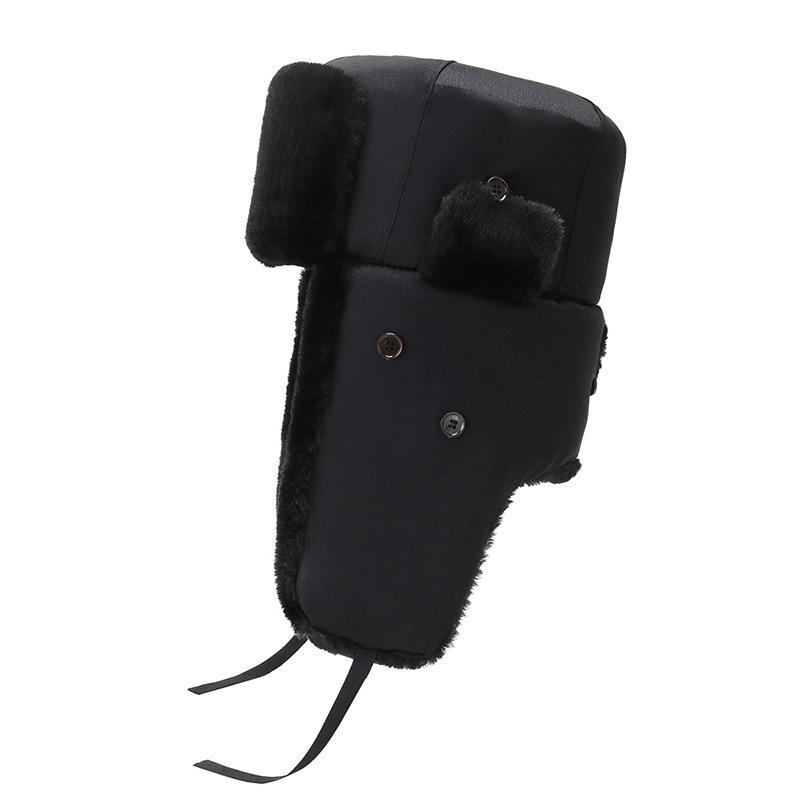 Ear-Flapped Winter Hat Winter Warm Windproof Outdoor Hat Youth Thickened Cycling Lei Feng Hat Men's Winter Fleece Lined