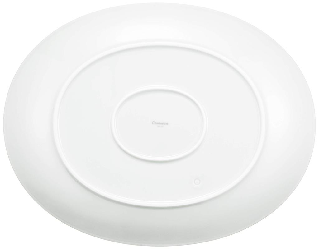 Hasami Ware "Common" Oval Plate, 35cm, White, 17943