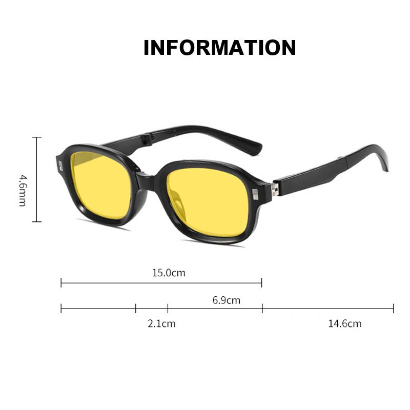 Очки ночного видения для вождения с коробкой, антибликовые очки, мужские женские складные очки для компьютера Aquare с защитой от синего света