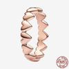 Princess Tiara 925 Silver Sparkling Butterfly Heart Rings For Women DIY Jewelry,Gift, Wedding